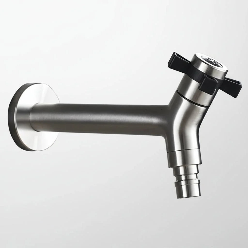 Wall-Mounted Faucet 304 Stainless Steel Space-Saving Design