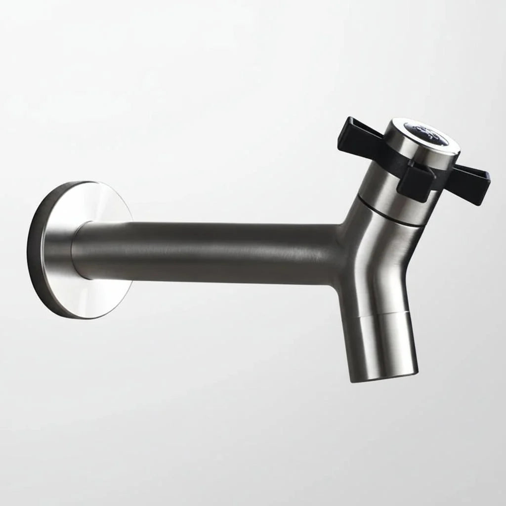 Wall-Mounted Faucet 304 Stainless Steel Space-Saving Design