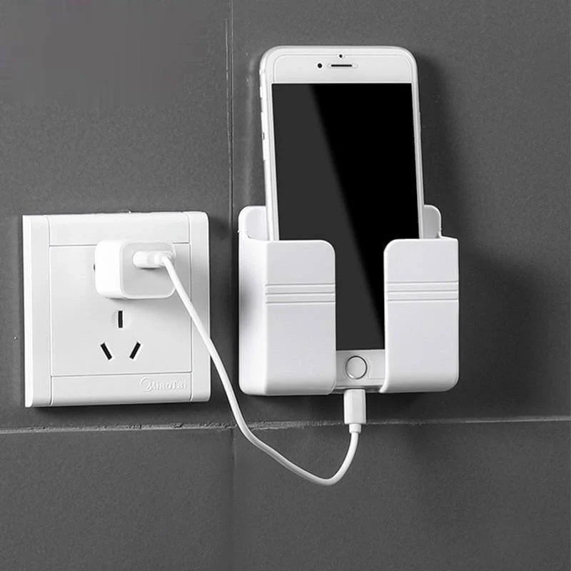 Wall Phone Holder Adhesive Mount with Charging Access