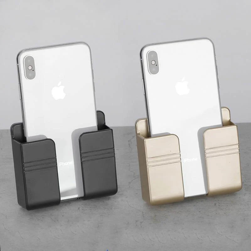 Wall Phone Holder Adhesive Mount with Charging Access