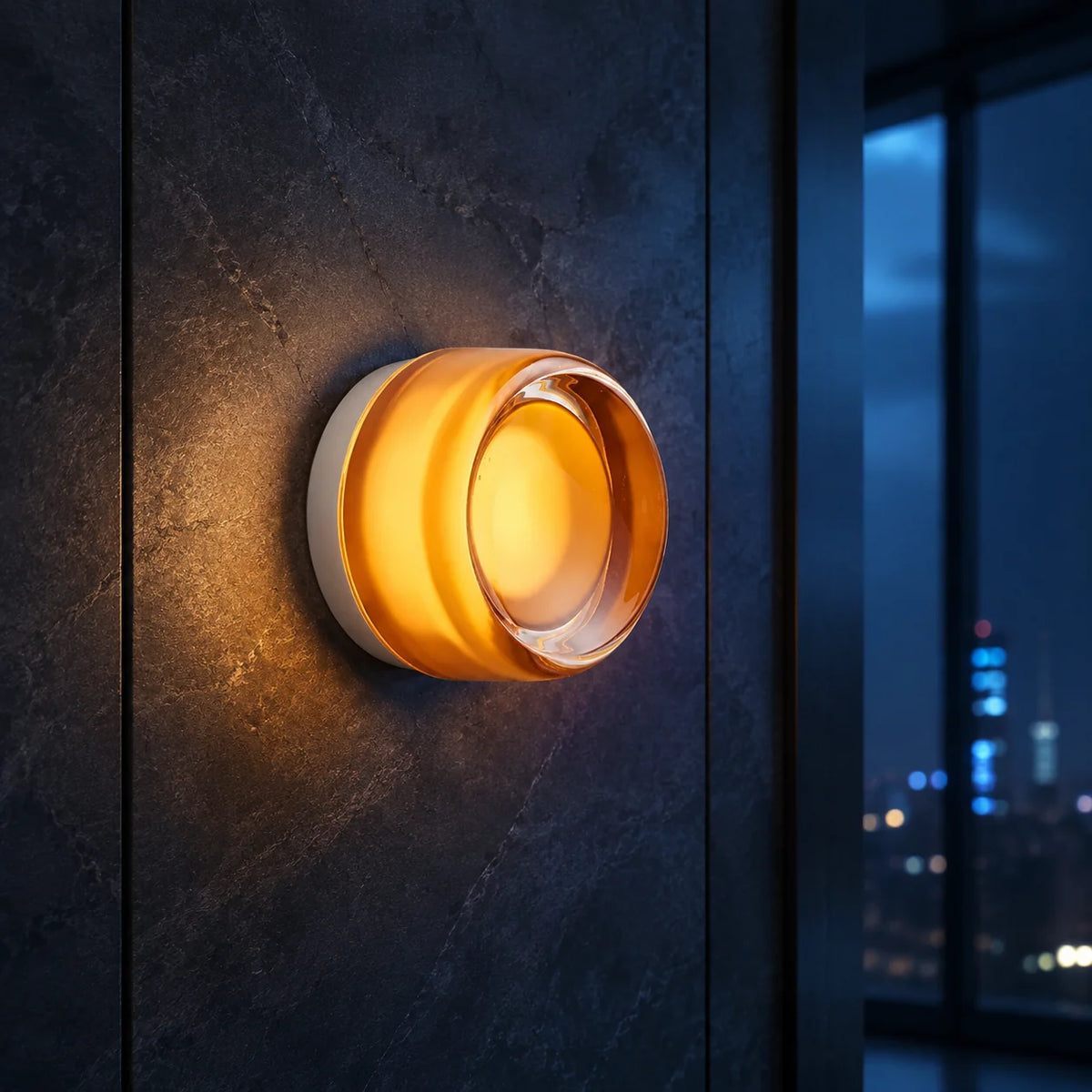 Wall Sconce Hardwired LED Textured Acrylic Shade