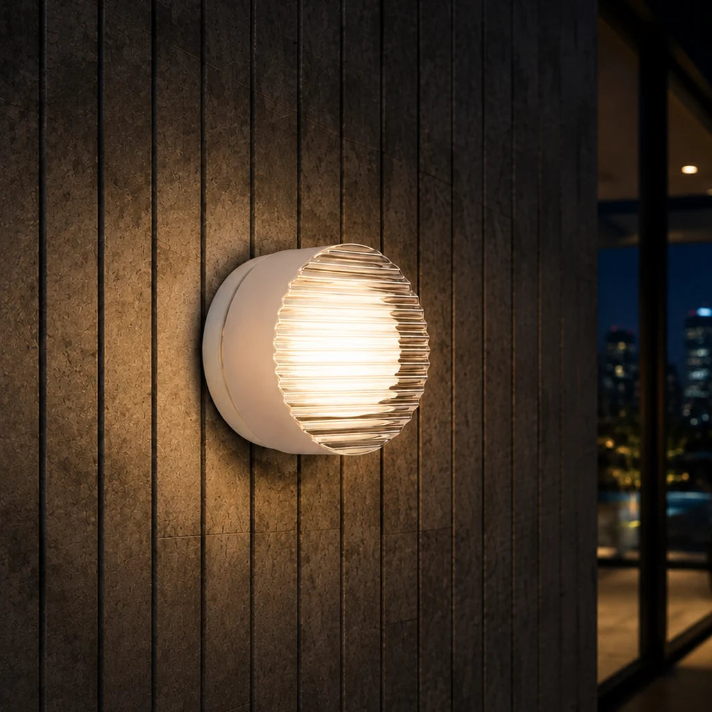 Wall Sconce Hardwired LED Textured Acrylic Shade