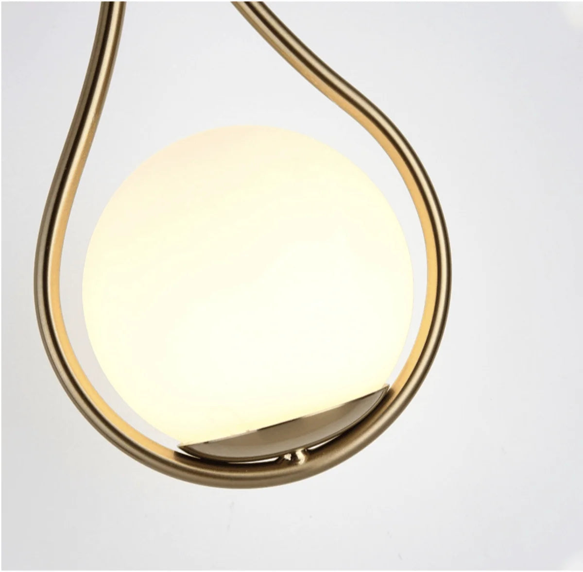Wall Sconce Metal Glass Globe Soft Diffused Light