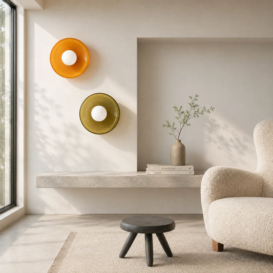 Wall Sconce Mid-Century Dual-Layer Glass Hardwired G9 Compatible