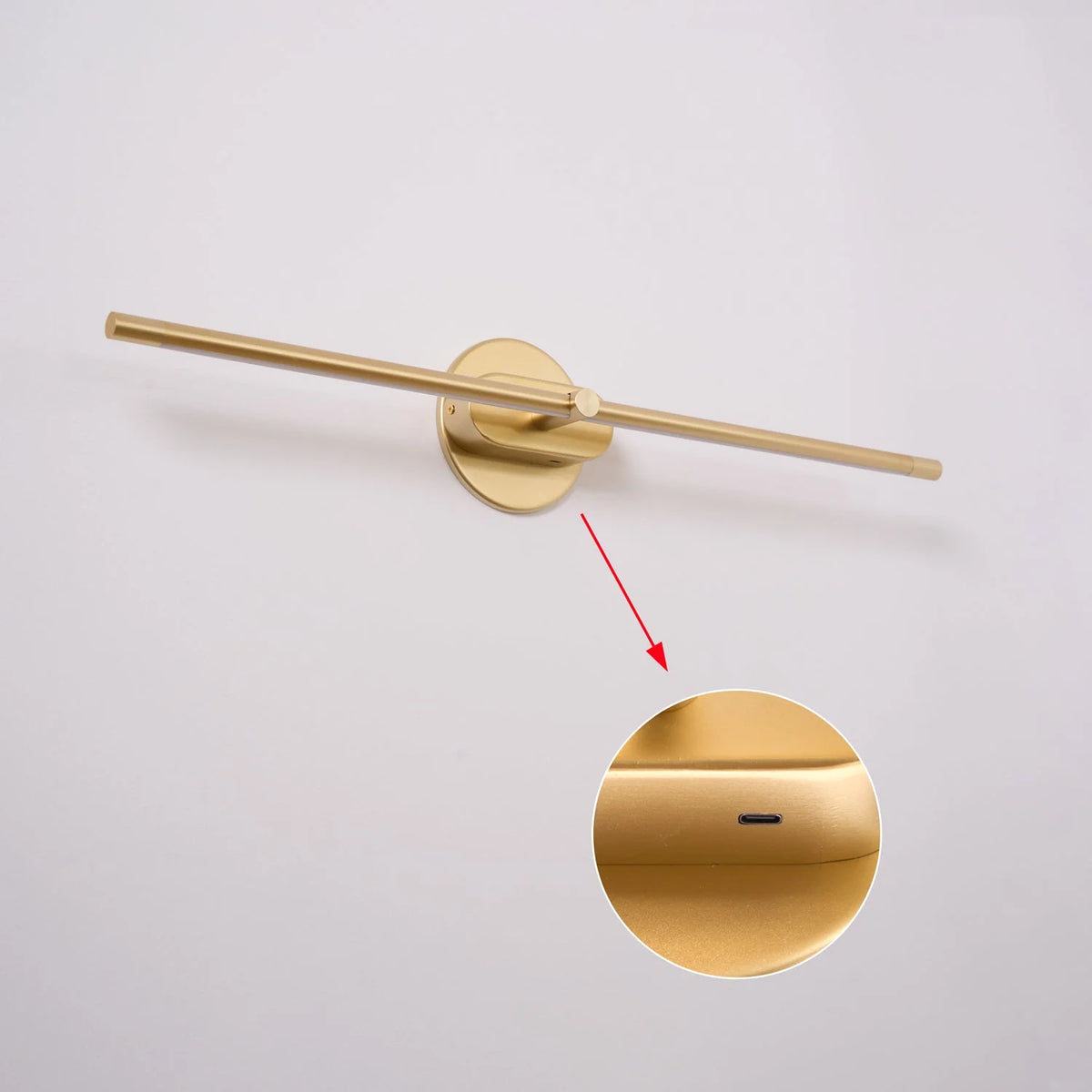 Wall Sconce USB Rechargeable Dimmable 3-Color LED
