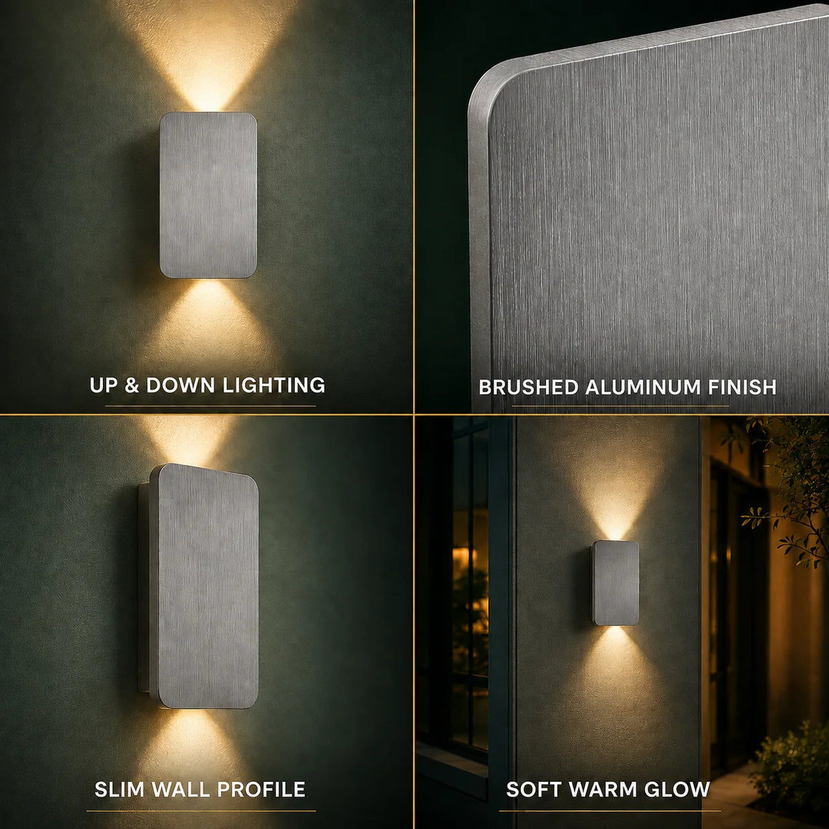 Wall Sconce Up & Down LED Slim Aluminum