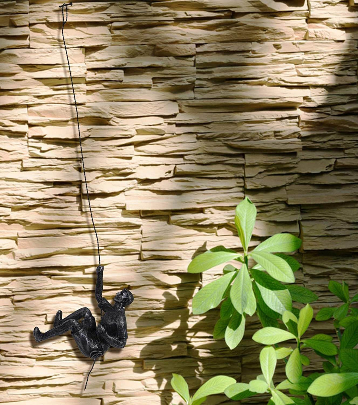 Wall Sculpture Resin Climbing Figure Mounting Hardware Included