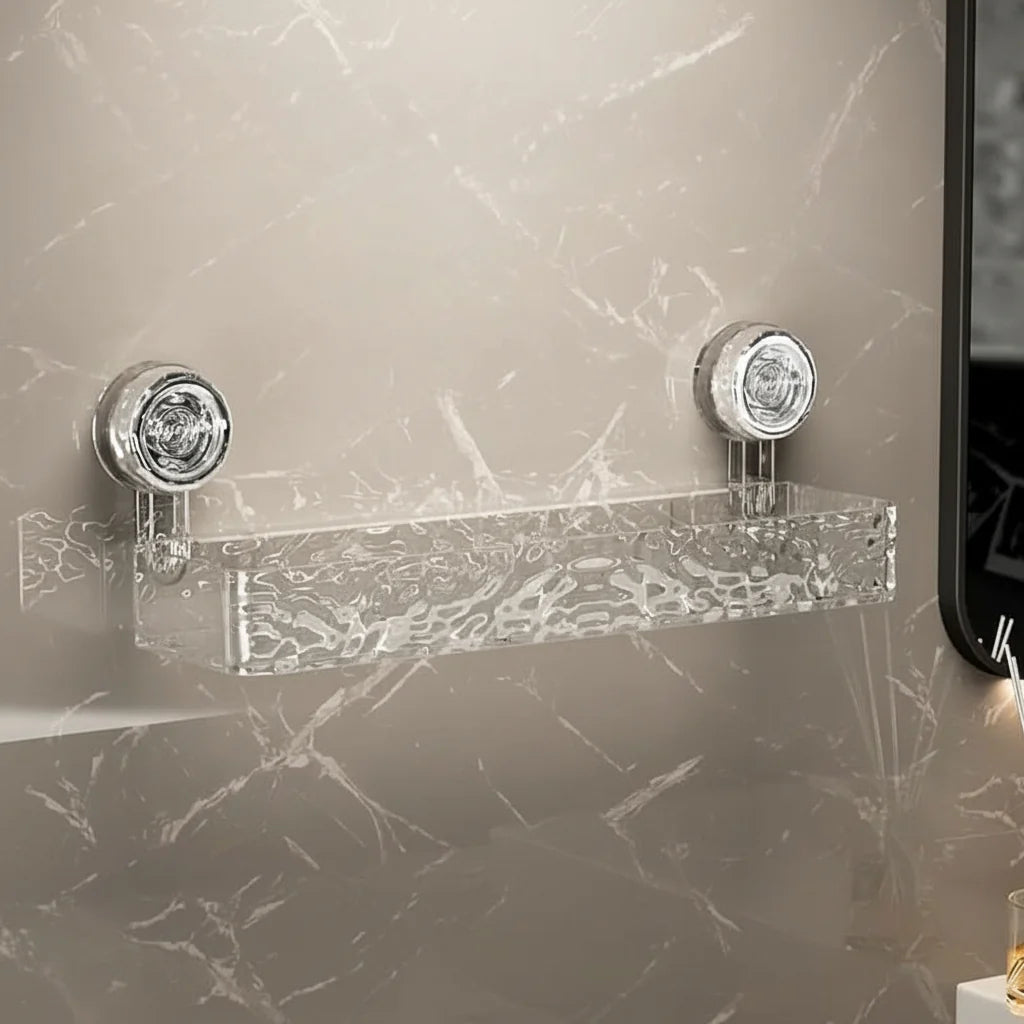 Wall Shelf Drill-Free Suction Cup Mounting