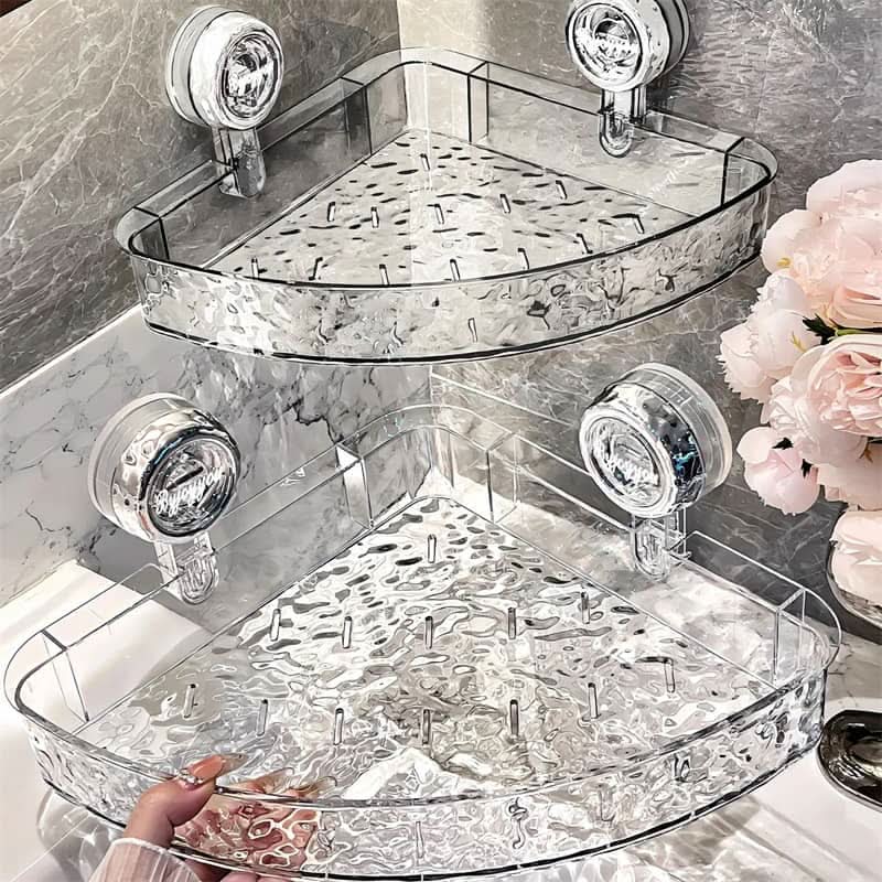 Wall Shelf Drill-Free Suction Cup Mounting