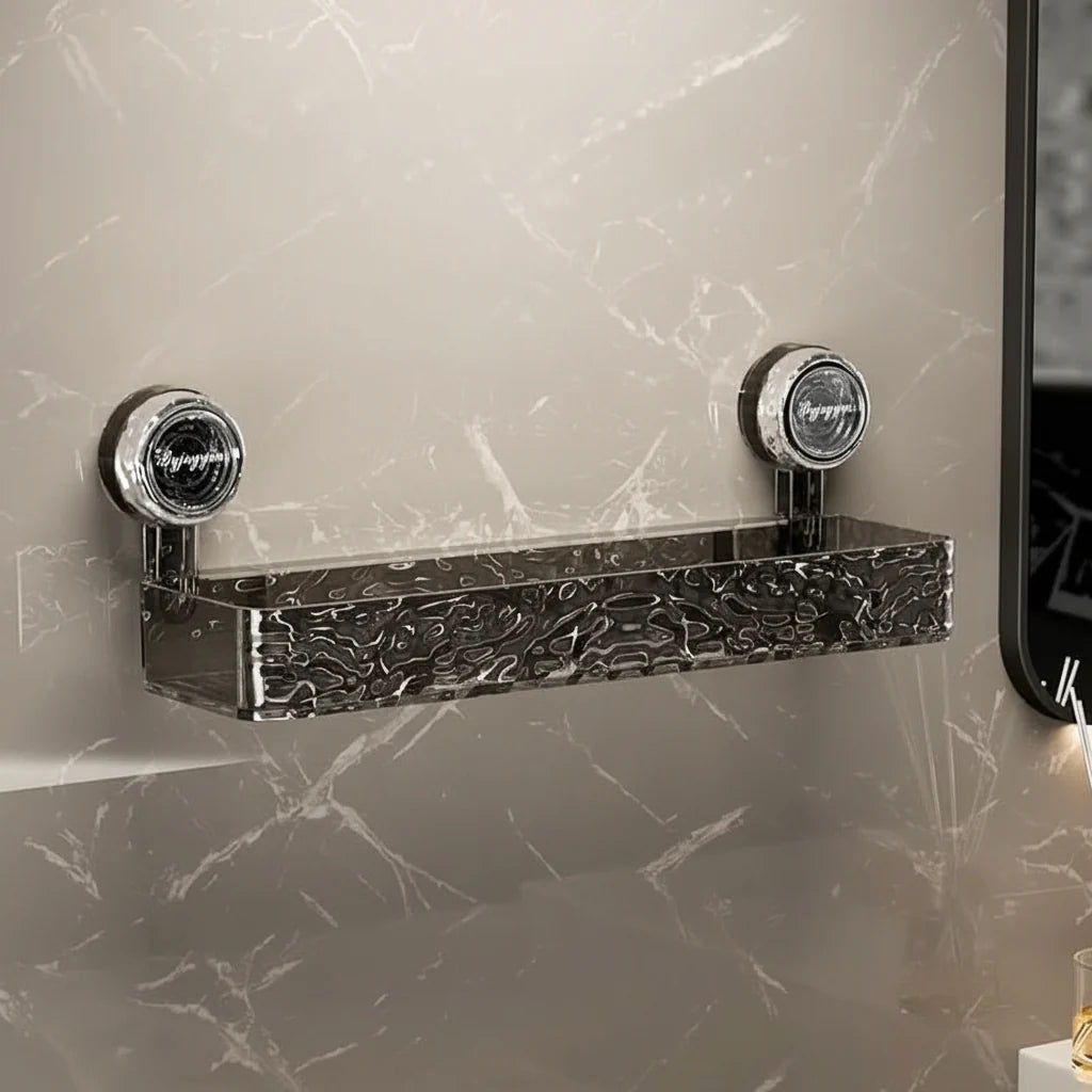 Wall Shelf Drill-Free Suction Cup Mounting