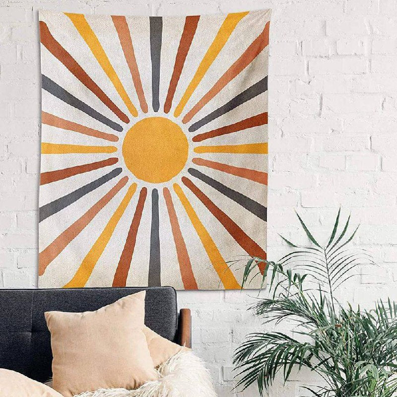 Wall Tapestry Sun Design Lightweight Polyester Cotton Blend