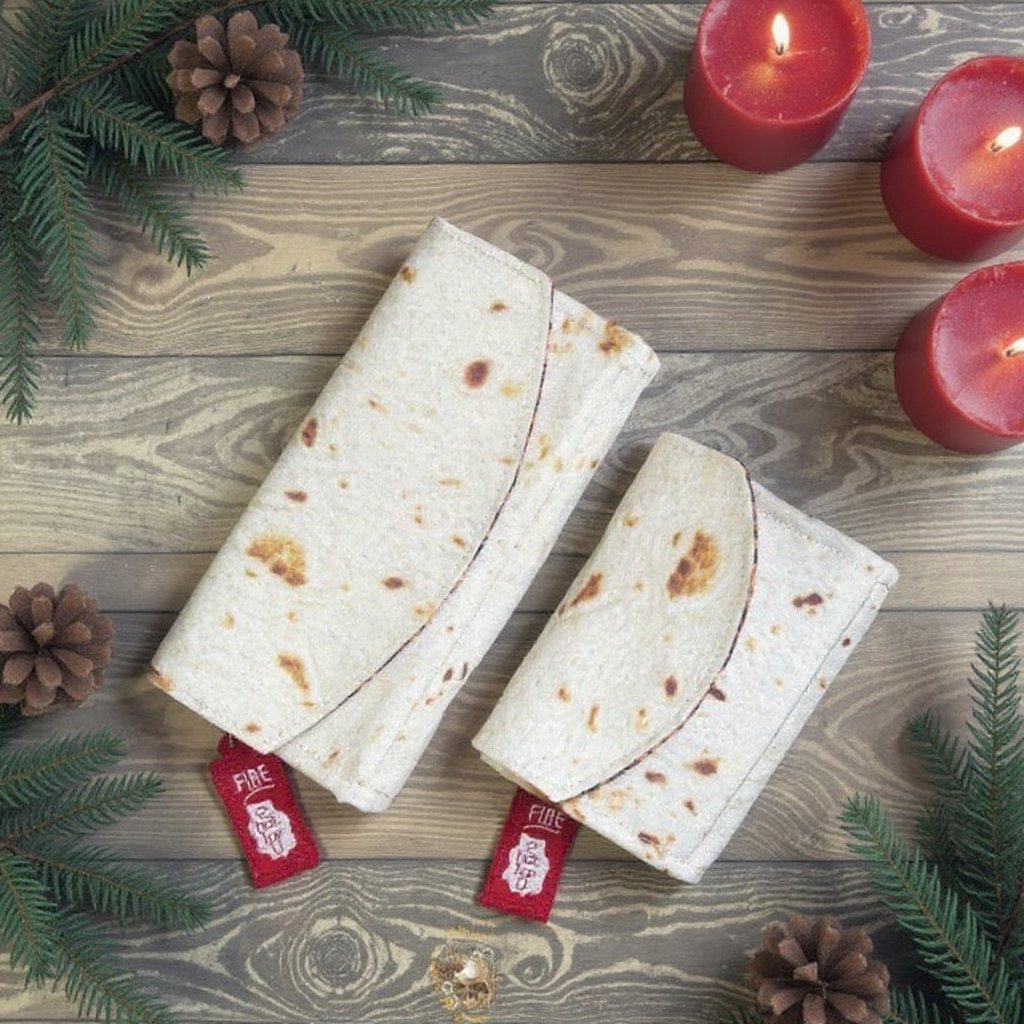 Wallet Burrito-Shaped Magnetic Closure Slim Profile