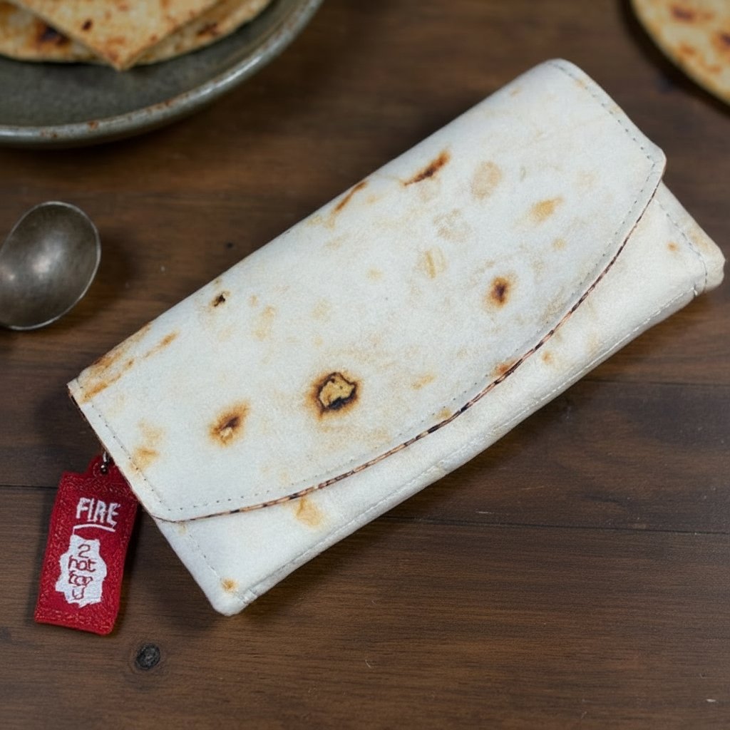 Wallet Burrito-Shaped Magnetic Closure Slim Profile