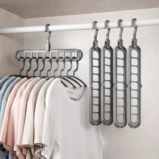 Wardrobe Organizer 3-Pack Space-Saving Holds Up To 9 Garments