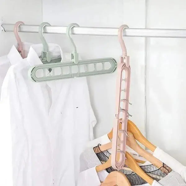 Wardrobe Organizer Space-Saving Multi-Hanger Holds Up To 9