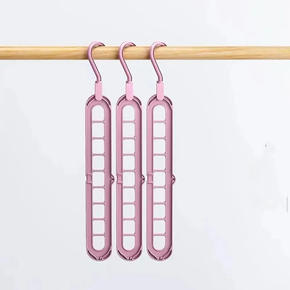 Wardrobe Organizer Space-Saving Multi-Hanger Holds Up To 9
