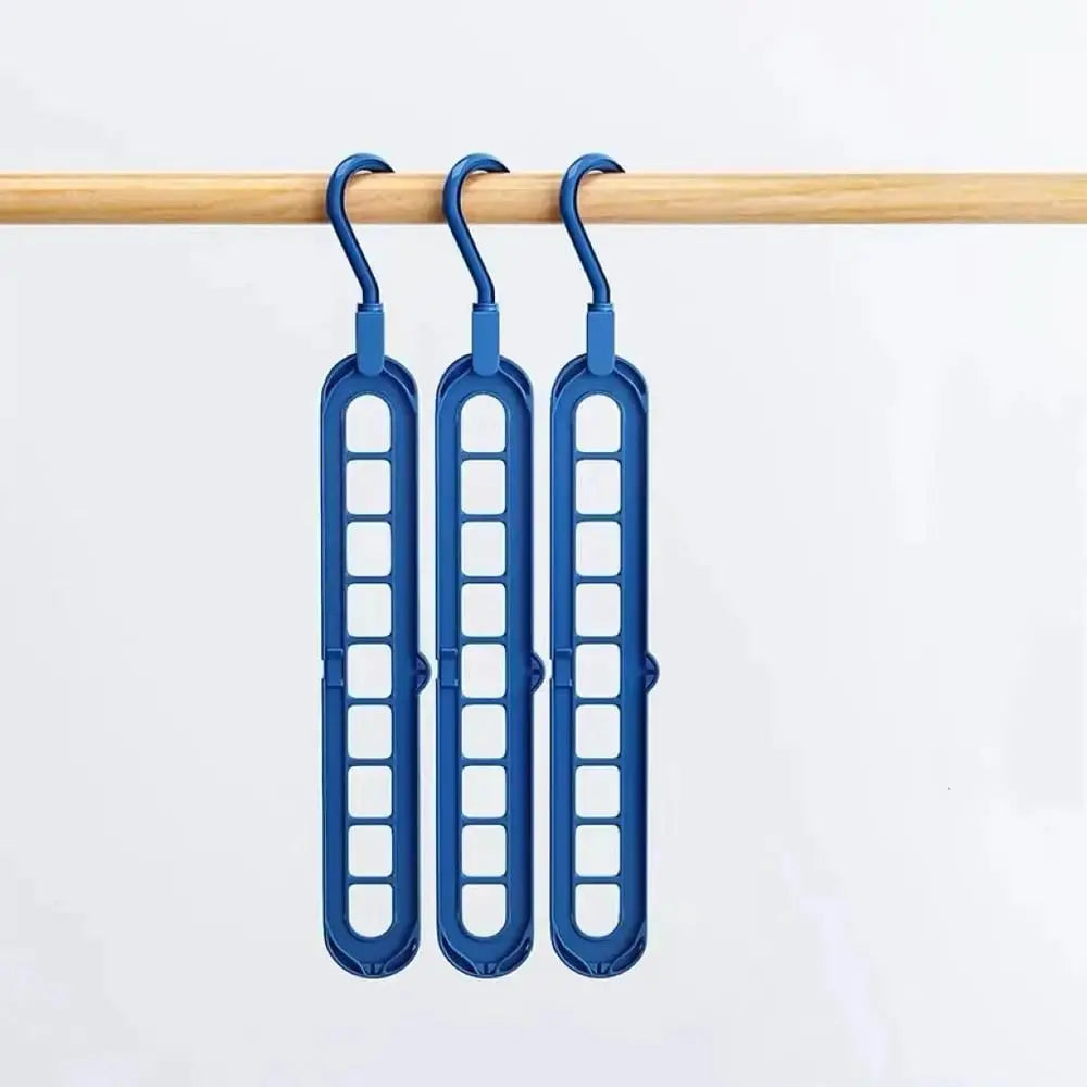 Wardrobe Organizer Space-Saving Multi-Hanger Holds Up To 9
