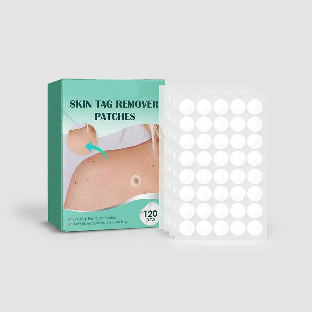Wart & Skin Tag Patches Transparent Hydrocolloid 120 Count