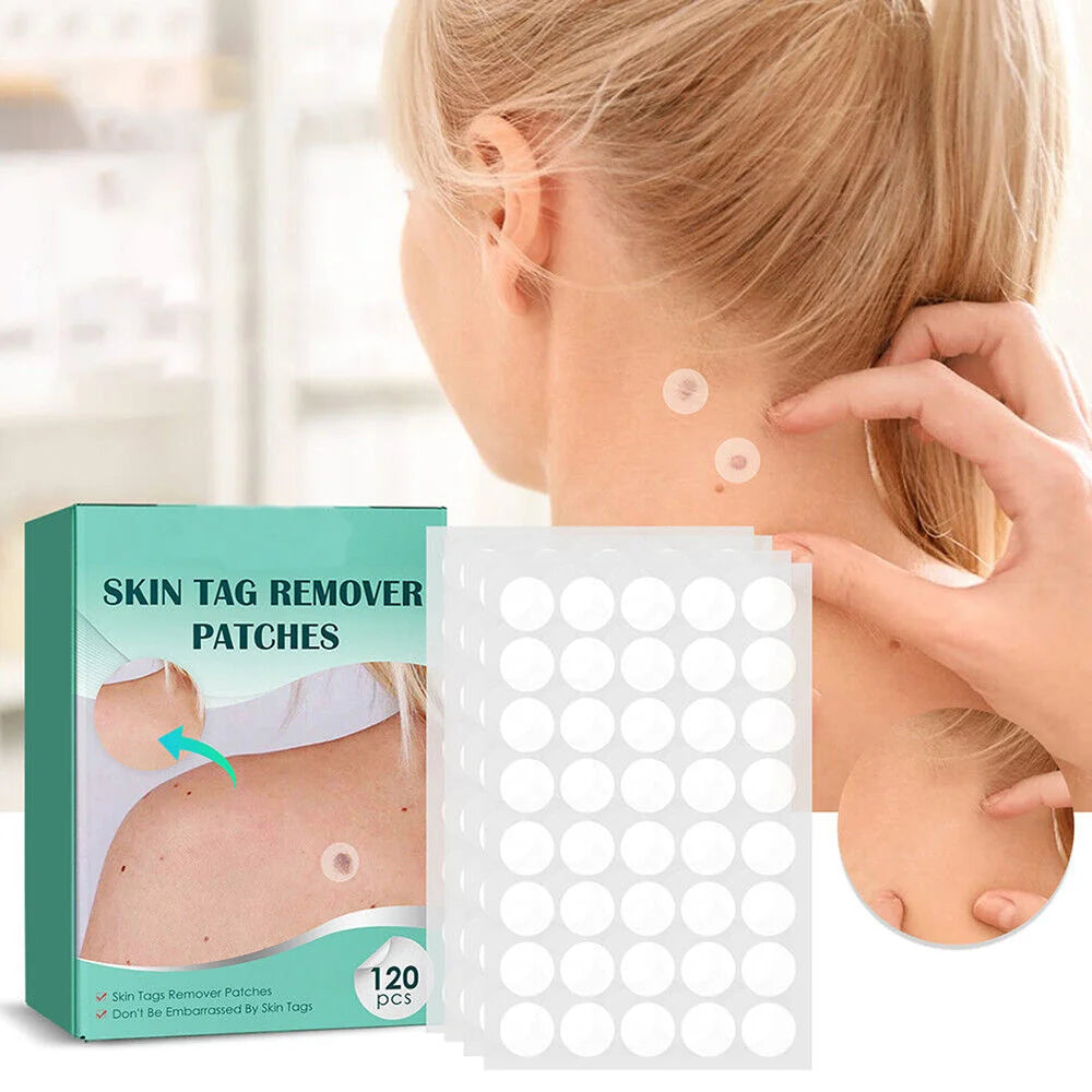 Wart & Skin Tag Patches Transparent Hydrocolloid 120 Count