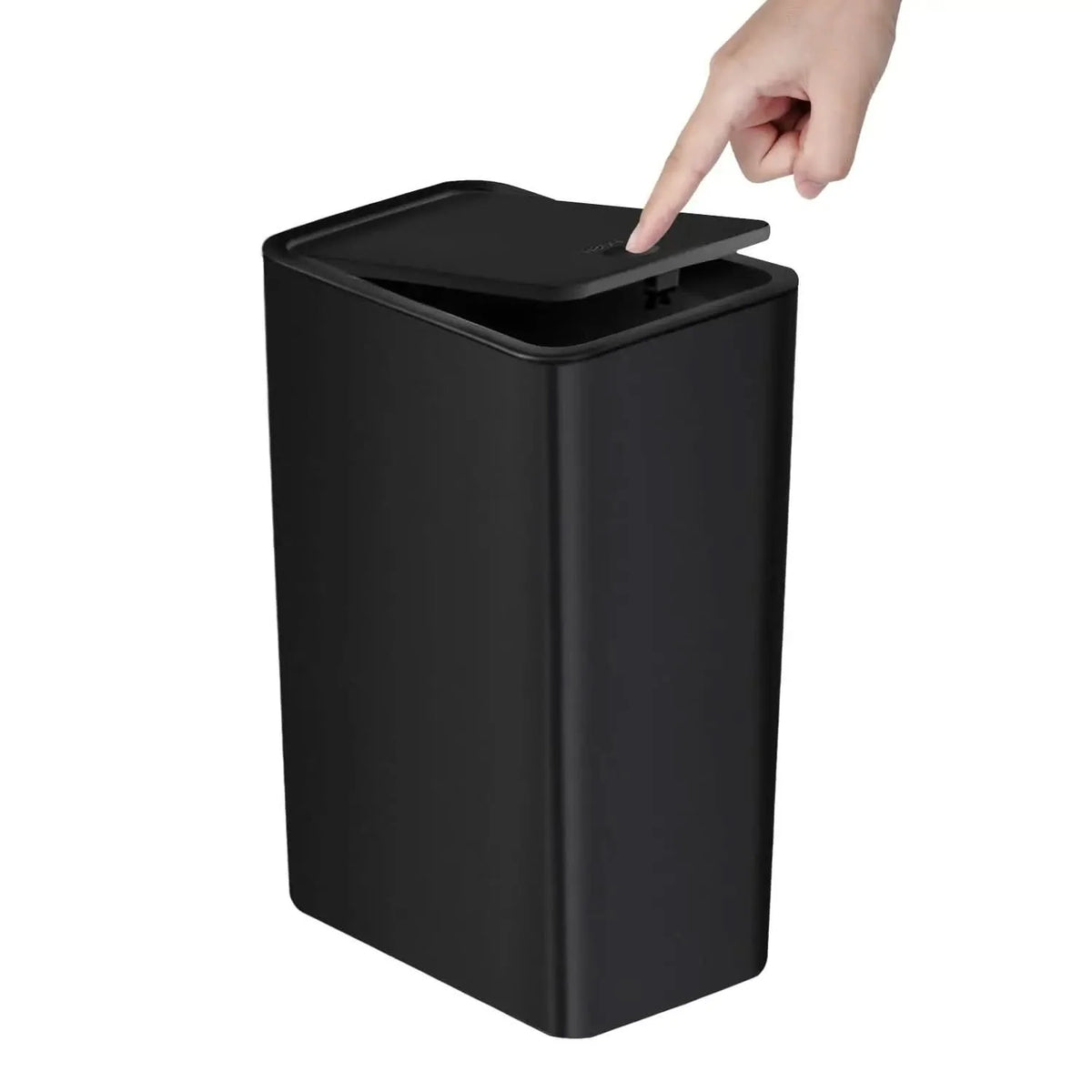 Waste Bin Slim Space-Saving Push-Button Lid Odor Control 2.6 Gallon