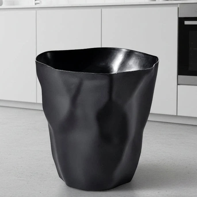 Wastebasket Space-Saving Irregular Shape Polypropylene Easy-Clean Surface