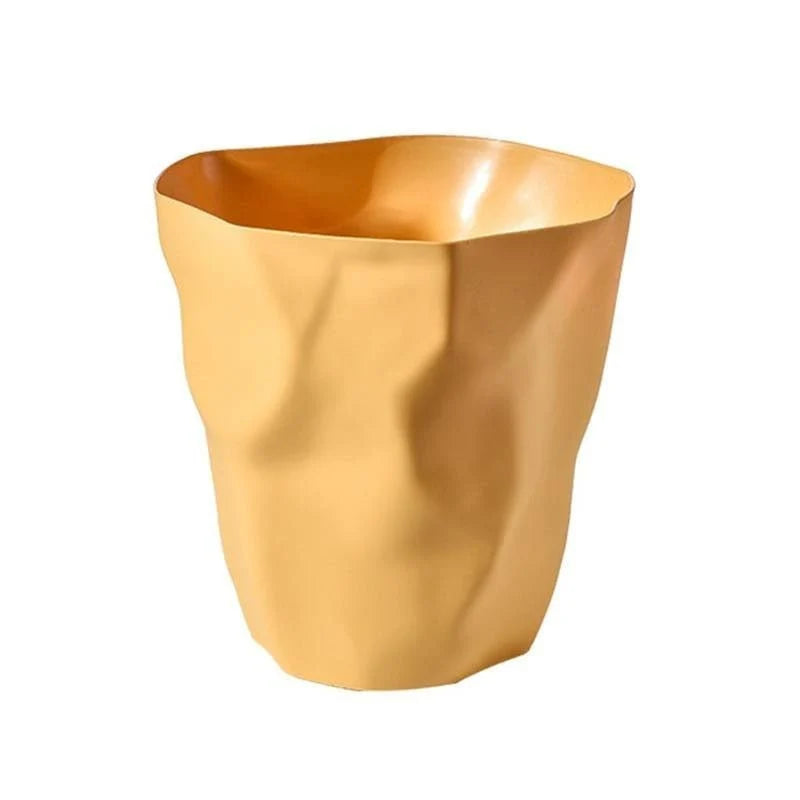 Wastebasket Space-Saving Irregular Shape Polypropylene Easy-Clean Surface
