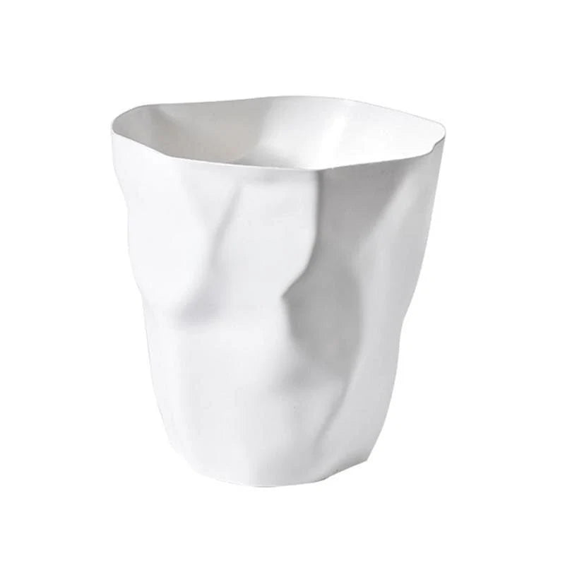 Wastebasket Space-Saving Irregular Shape Polypropylene Easy-Clean Surface