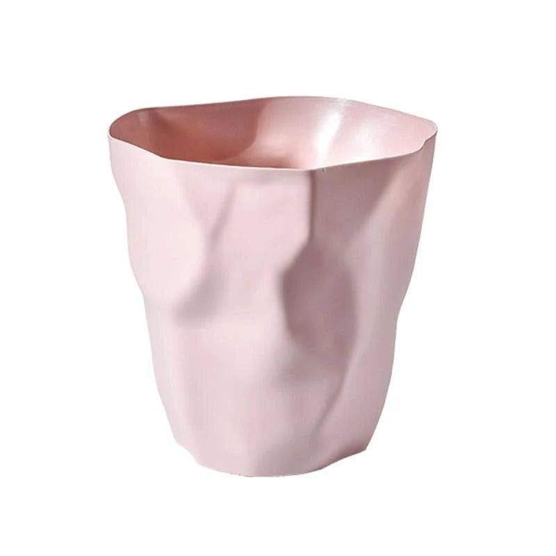 Wastebasket Space-Saving Irregular Shape Polypropylene Easy-Clean Surface