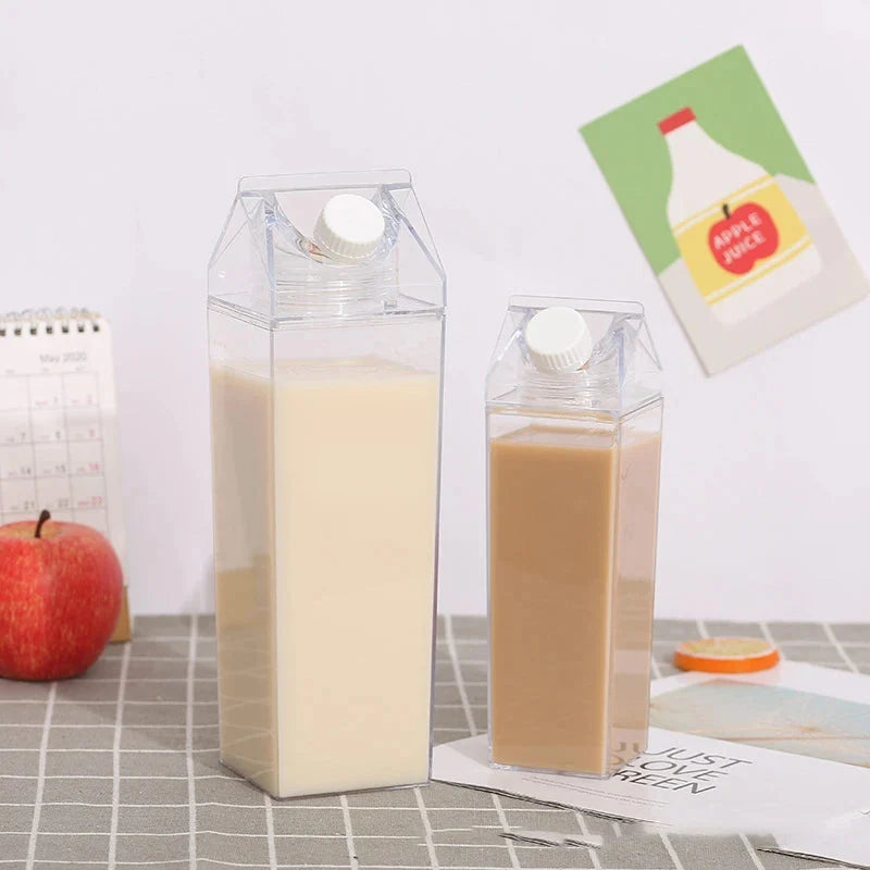Water Bottle Milk Carton Leak-Proof Wide Mouth BPA-Free
