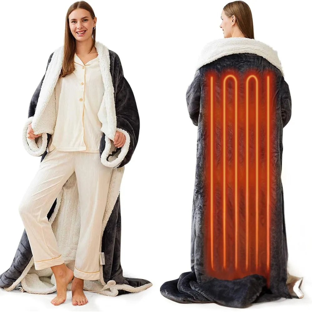 Wearable Electric Blanket Sleeved Six Heat Settings