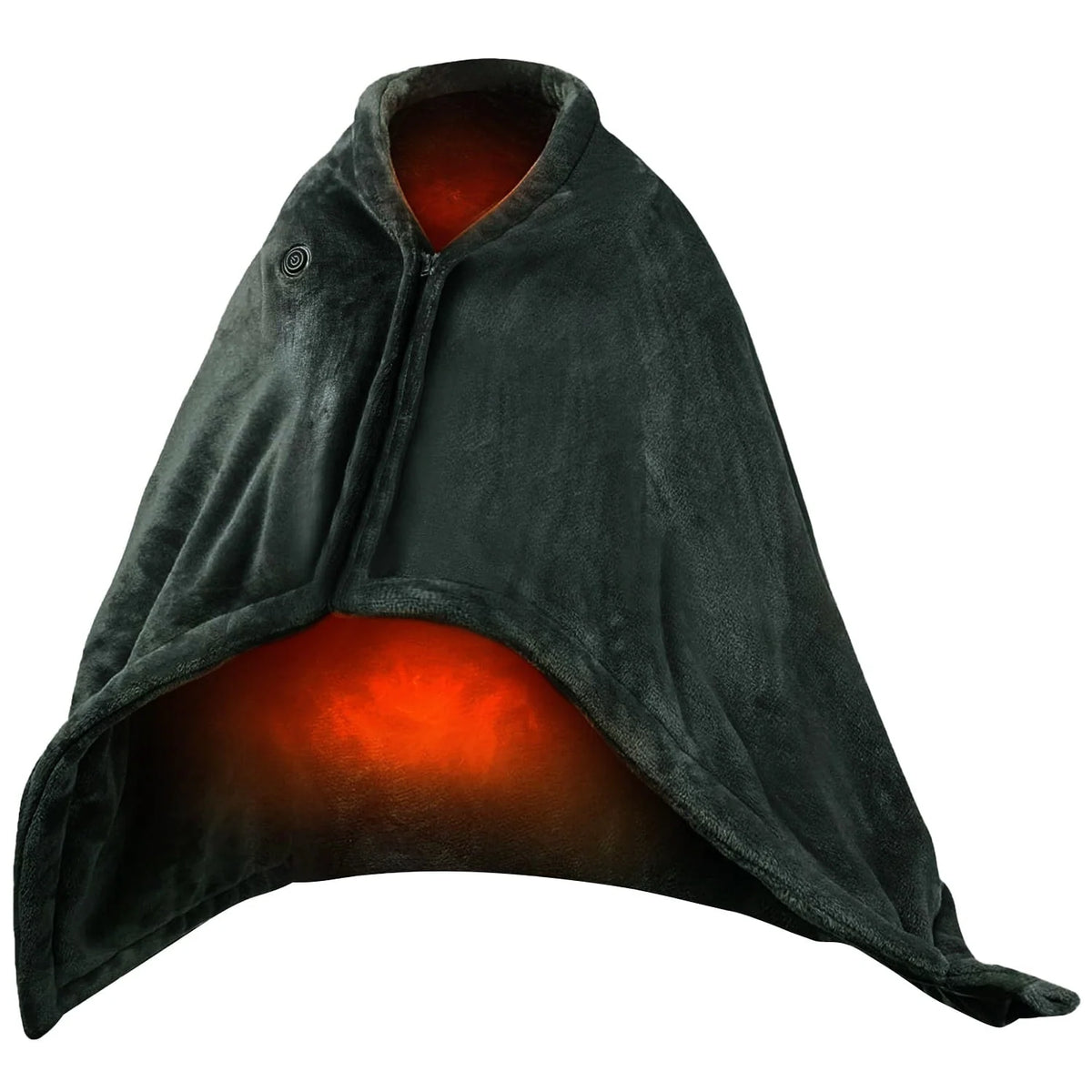 Wearable Heated Blanket USB-Powered Fleece Zipper Closure