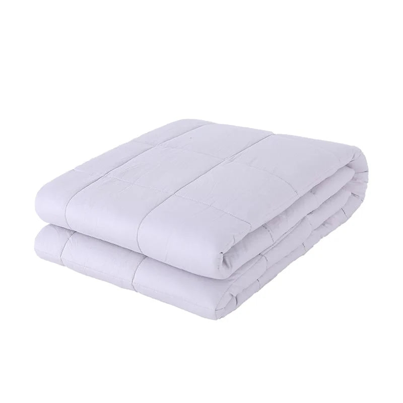 Weighted Blanket 100% Cotton Quilted Breathable Multiple Weights