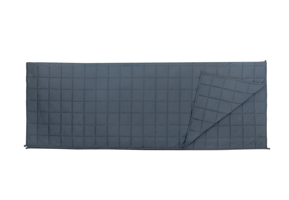 Weighted Blanket Quilted Cotton Glass Bead Filling Breathable Comfort