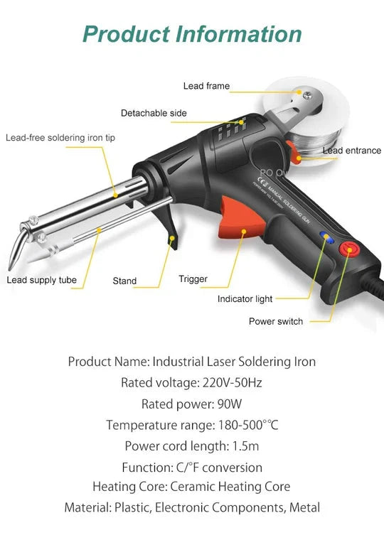Welding & Cutting Tool 2-in-1 Fast Heating Ergonomic Grip