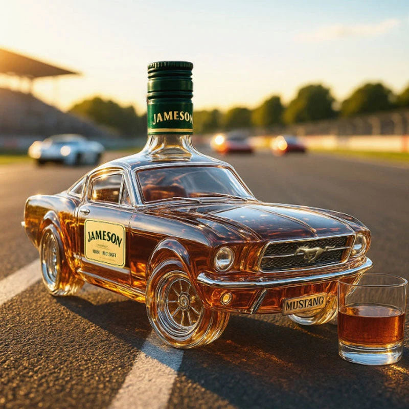 Whiskey Decanter Horse-Inspired Decorative Design