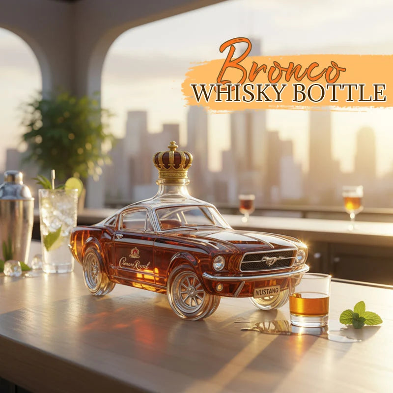 Whiskey Decanter Horse-Inspired Decorative Design
