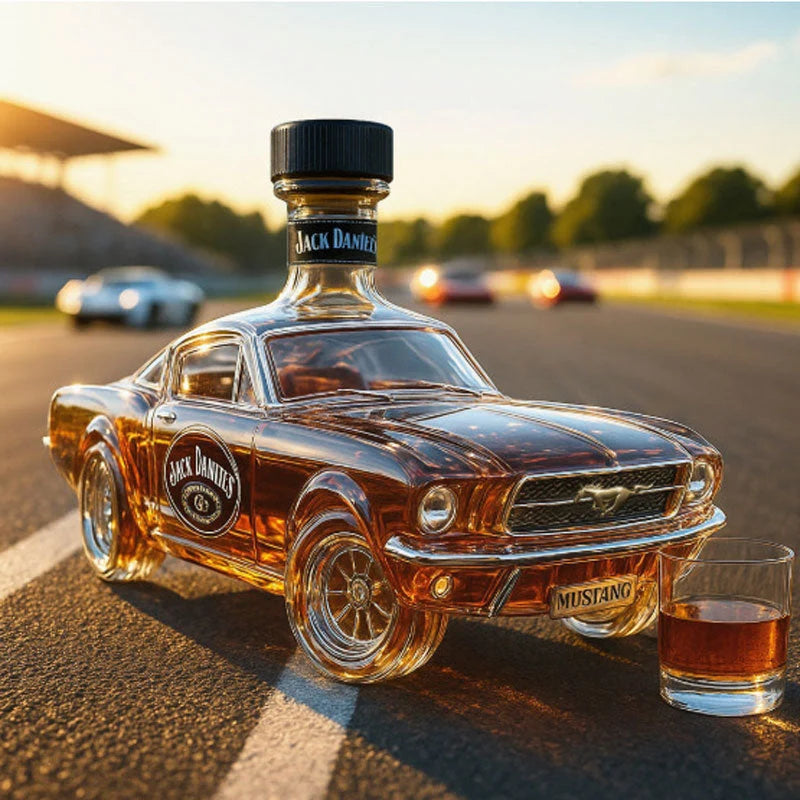 Whiskey Decanter Horse-Inspired Decorative Design