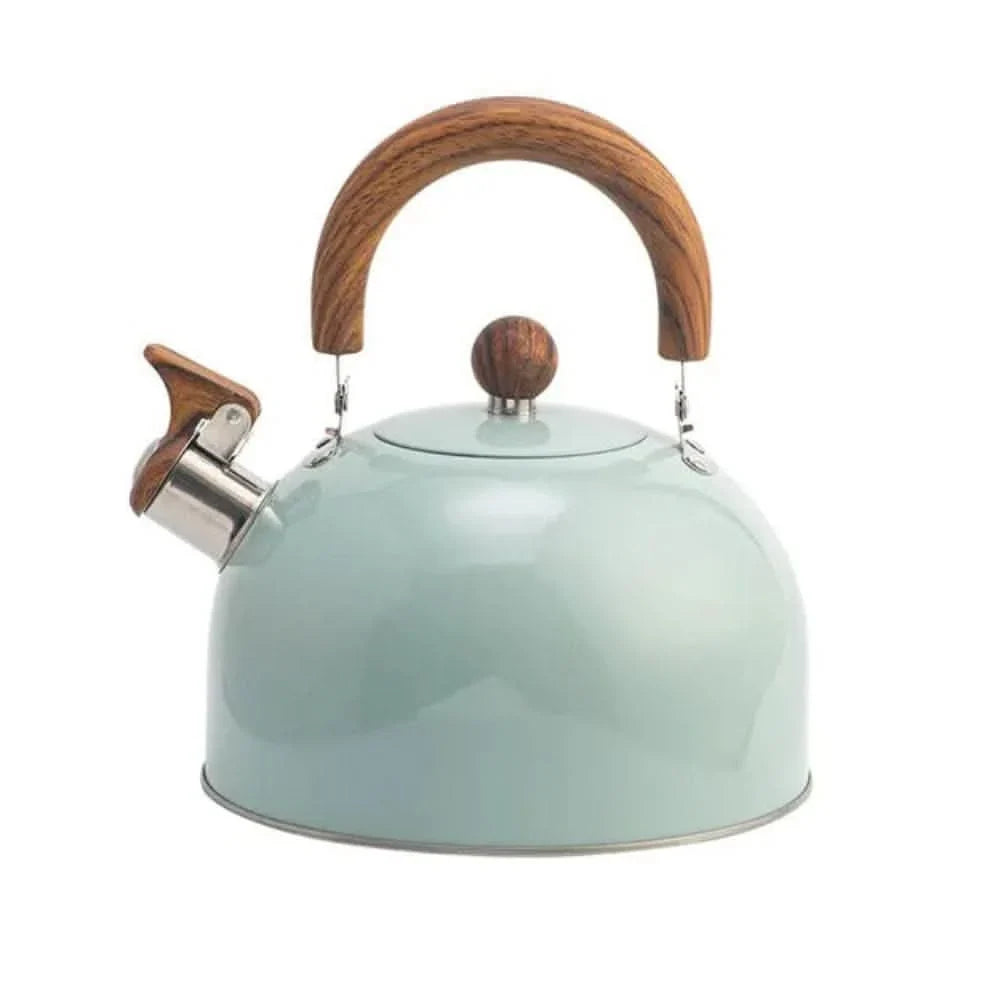Whistling Kettle Stainless Steel Heat-Resistant Handle 2.6 Qt