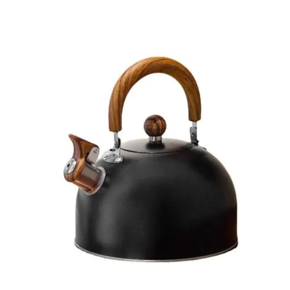 Whistling Kettle Stainless Steel Heat-Resistant Handle 2.6 Qt