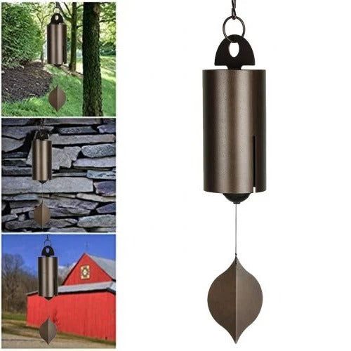 Wind Bell Steel Dual-Resonance Ash Wood Clapper