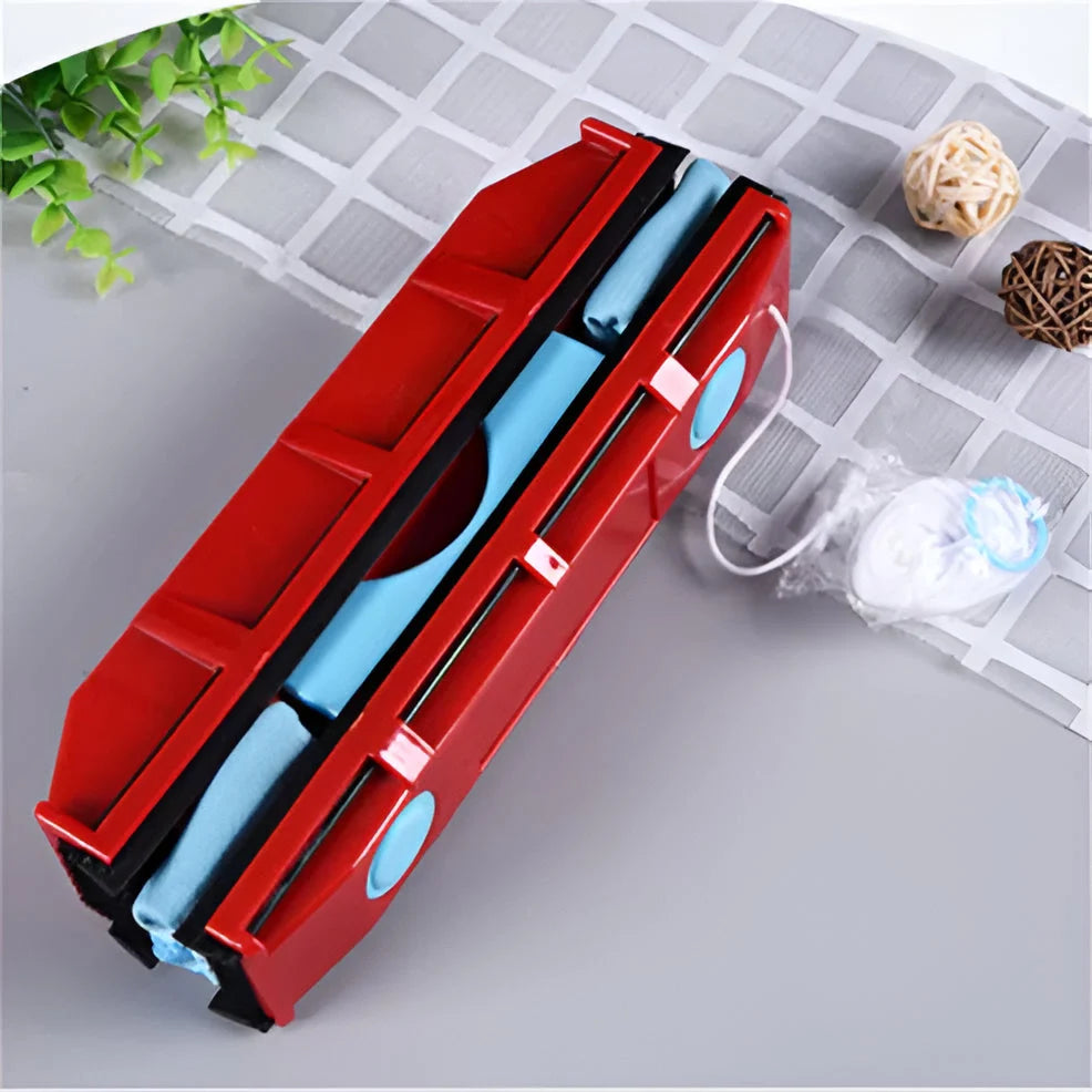 Window Cleaner Double-Sided Magnetic Adjustable Grip Safety Cord