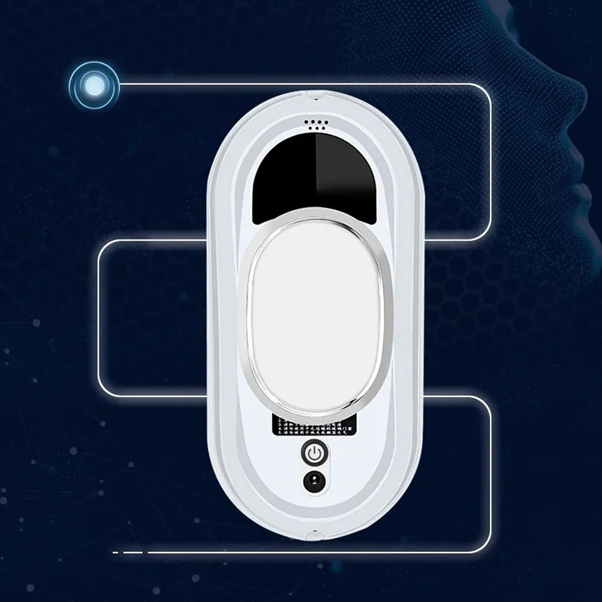 Window Cleaning Robot AI Edge Detection Dual Microfiber Pads