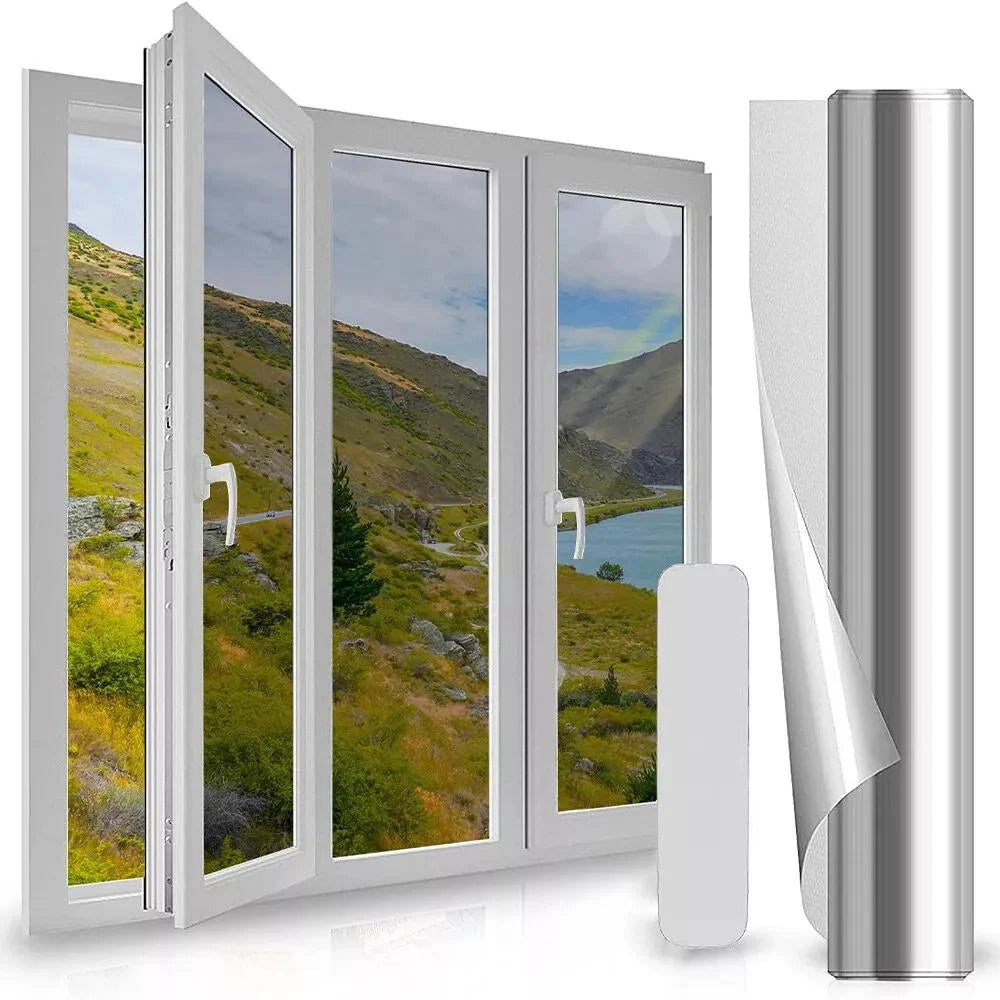 Window Film Reflective Privacy Heat Blocking Static Cling