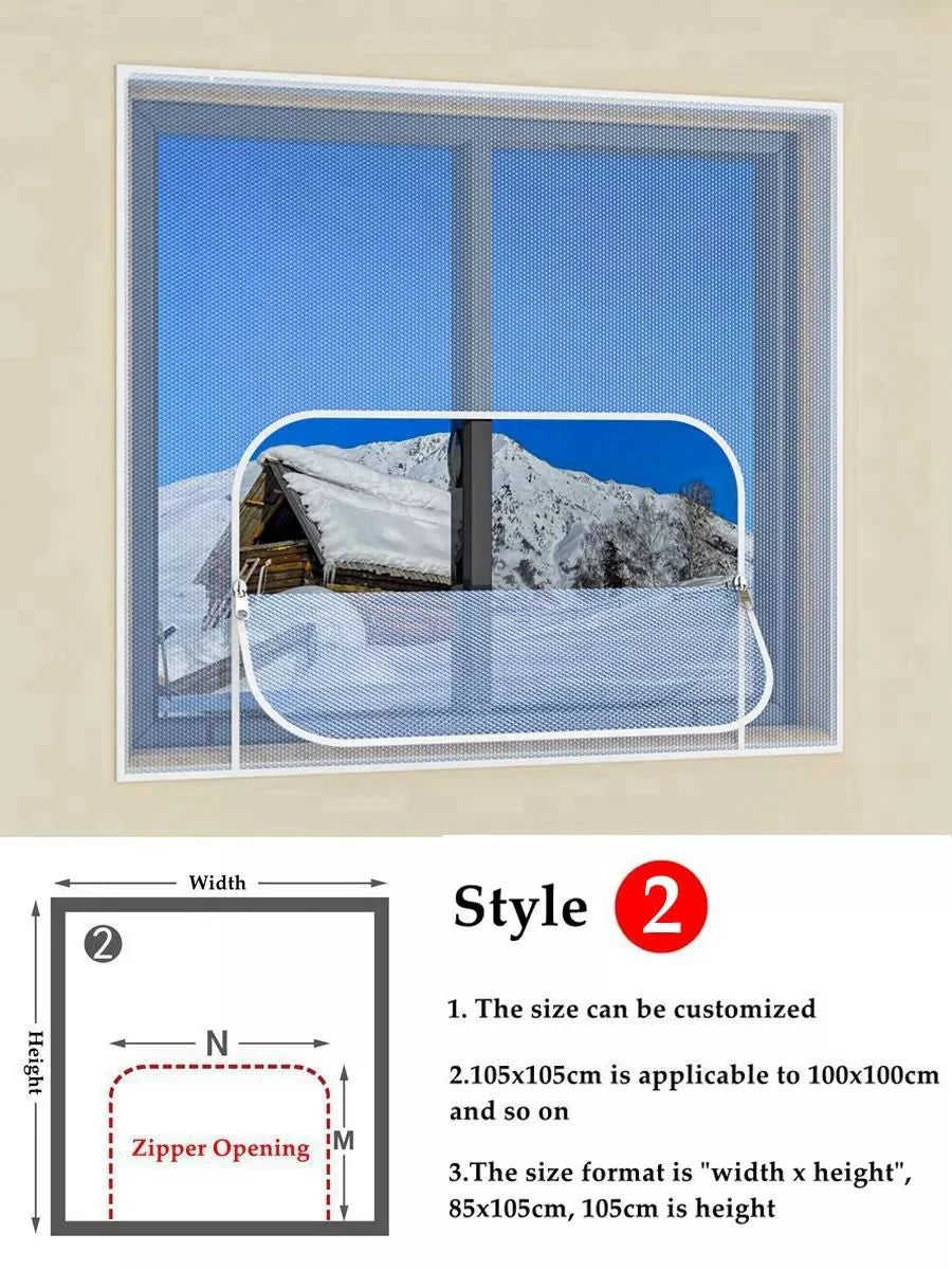 Window Insulation Film Double-Layer Transparent Draft Barrier