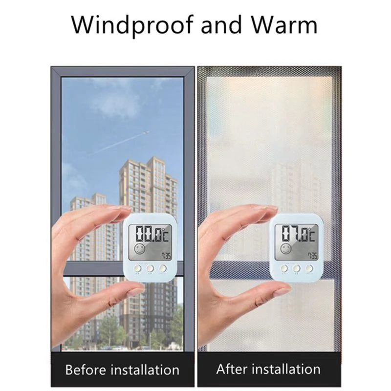 Window Insulation Film Double-Layer Transparent Draft Barrier