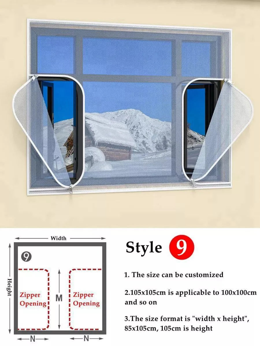 Window Insulation Film Double-Layer Transparent Draft Barrier
