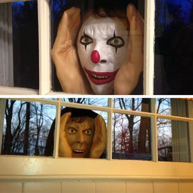 Window Peeper Decoration Realistic Latex Suction Cup Mounting