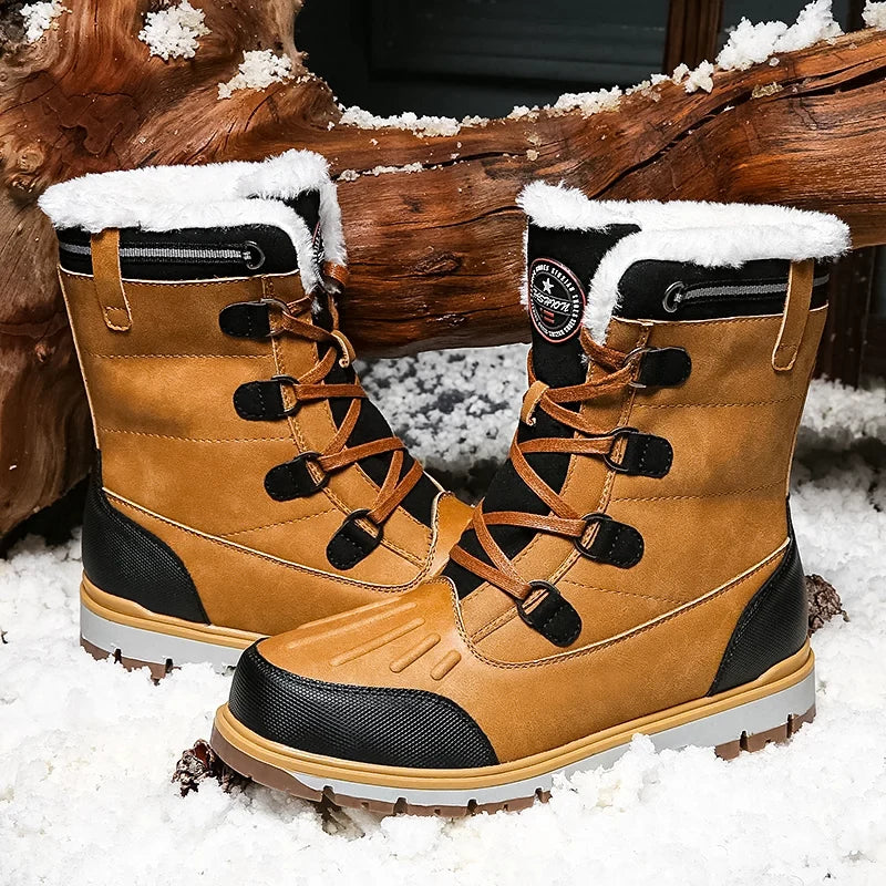 Winter Boots Faux Fur Lined Water-Repellent Non-Slip Soles