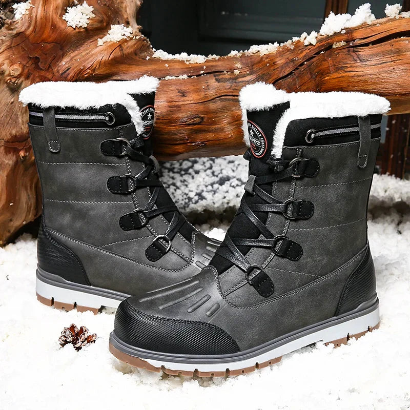 Winter Boots Faux Fur Lined Water-Repellent Non-Slip Soles