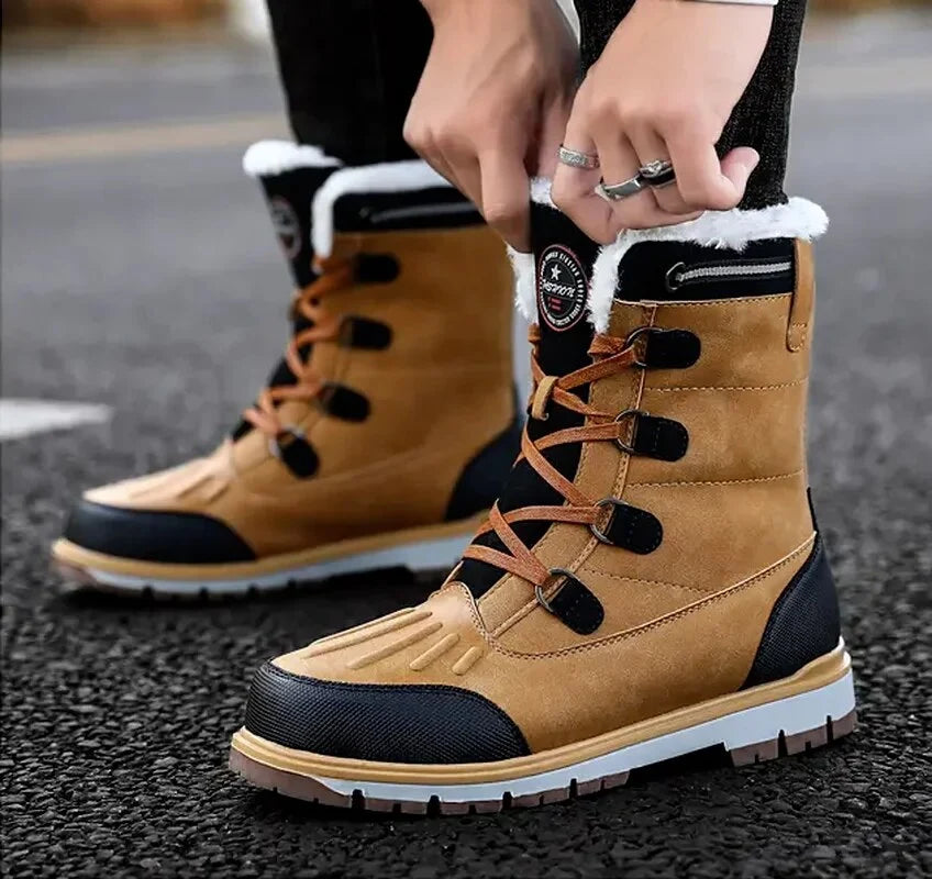 Winter Boots Faux Fur Lined Water-Repellent Non-Slip Soles
